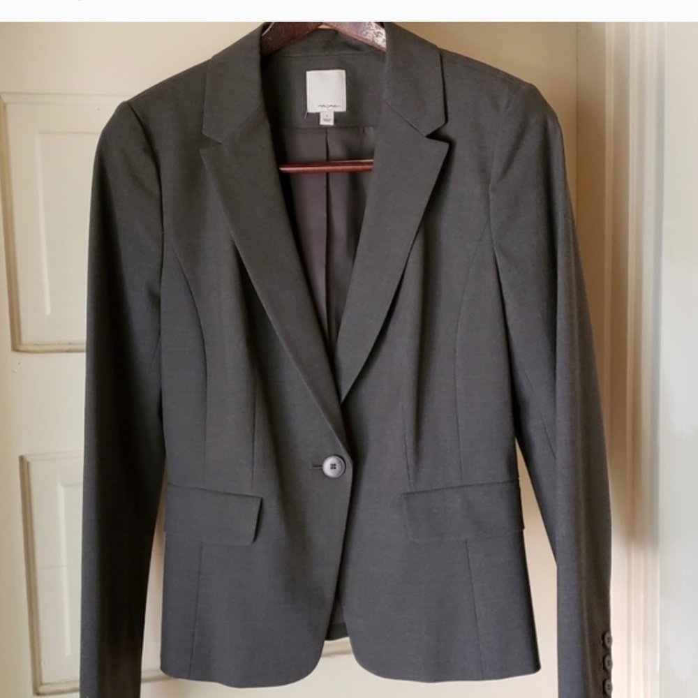Halogen fitted grey blazer